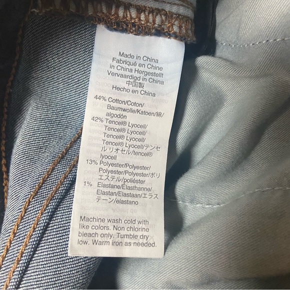 Madewell 9” High Rise Skinny Dark Wash Jeans Blue - Picture 14 of 15